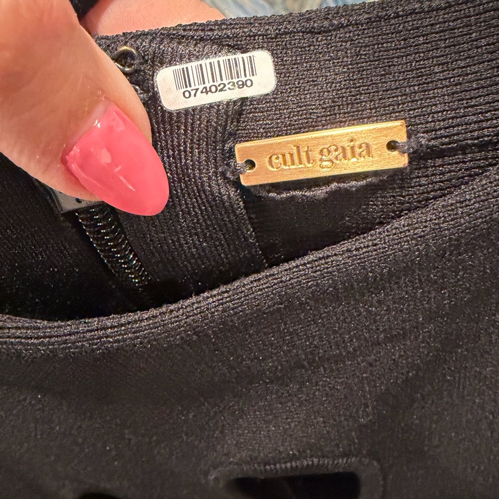 Cult Gaia Franco Cut Out Knit Minidress S - Picture 3 of 4